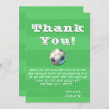 スポーツサッカー男の赤ちゃんシャワー