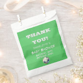 スポーツサッカー男の赤ちゃんシャワー フェイバーバッグ (クリップ留めされた状態)