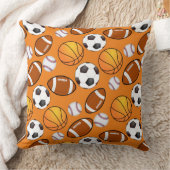 スポーツサッカー野球バスケットボールパターン クッション (ブランケット)