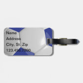 スポーツサッカー – 青 ラゲッジタグ (裏面横)