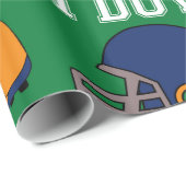 スポーツサッカーTouchダウンおもしろいパタカラフルーン ラッピングペーパー (ロールコーナー)