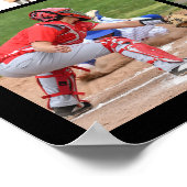 スポーツシニアナイト11フォトコラージュパーソナライズされた ポスター (角)