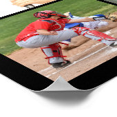 スポーツシニアナイト11フォトコラージュパーソナライズされた ポスター (角)