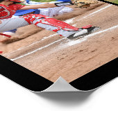 スポーツシニア卒業式6フォトコラージュ ポスター (角)