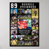 スポーツシニア卒業18フォトコラージュ ポスター (正面)