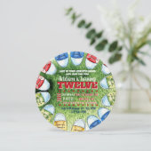 スポーツシューズの円形の招待状 招待状 (スタンド正面)