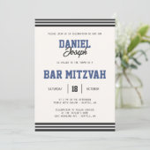 スポーツジャケットバー(ユダヤ教の)バル・ミツバー招待 招待状 (スタンド正面)