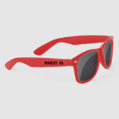 スポーツジャパーソナライズされたージーの名前番カスタム号 サングラス (右)