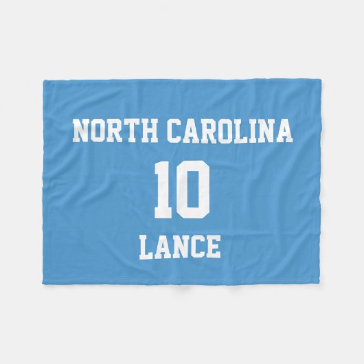 スポーツジャーカスタマイズジーシナブルー フリースブランケット (正面(横))