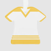 スポーツジャージーシャツ名番号オーナメントテンプレート オーナメント (正面)