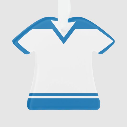 スポーツジャージーネーム&ナンバーバックプリントテンプレート オーナメント (正面)