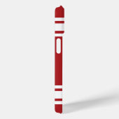 スポーツジャージーレッドホワイトの名前と番号 Case-Mate iPhoneケース (裏面 / 右)