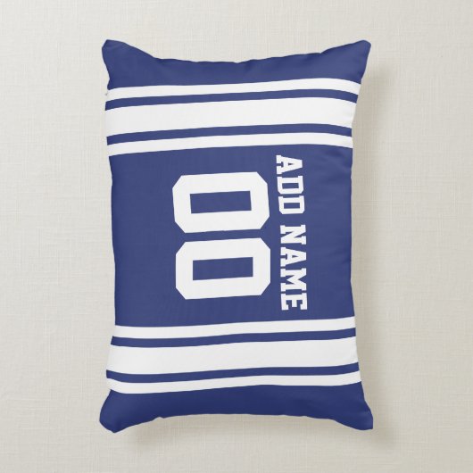 スポーツジャージー名前をカスタムするとナンバーズ アクセントクッション (正面(垂直))