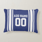 スポーツジャージー名前をカスタムするとナンバーズ アクセントクッション (裏面)