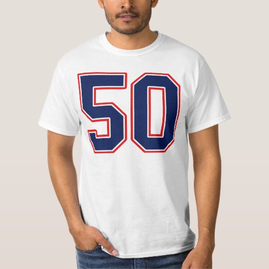 スポーツジャージー州番号50 Tシャツ (正面)