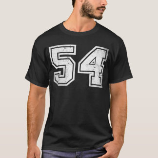 スポーツジャージー誕生日エイジラッキーナンバー#54 Tシャツ