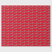 スポーツスカー・サンタ！ ラッピングペーパー (フラット)