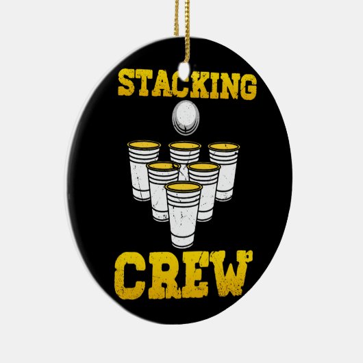 スポーツスタッキングクルークップスピードスタッカスカッドスタック セラミックオーナメント (右)