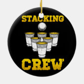 スポーツスタッキングクルークップスピードスタッカスカッドスタック セラミックオーナメント (裏面)