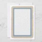 スポーツスターのバーの（ユダヤ教の）バル・ミツバーのサンキューカードの青 サンキューカード (裏面)