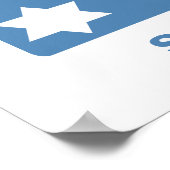 スポーツスターバルミツワーポスターin赤と青 ポスター (角)