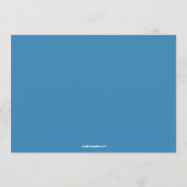 スポーツスターバー（ユダヤ教の）バル・ミツバーサンキューカードブルー ノートカード (裏面)