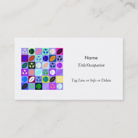 スポーツストアを監督しサッカー野球を販売 名刺 (裏面)