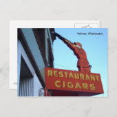 スポーツセンター看板 – ワシントン市焼間 ポストカード (正面/裏面)