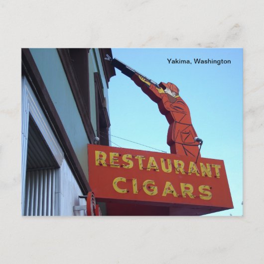 スポーツセンター看板 – ワシントン市焼間 ポストカード (正面)