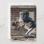 スポーツタイポグラフィ写真追加パーティー 招待状 (裏面)