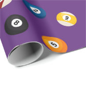 スポーツタイル張りビリヤード模様ラッピング紙 ラッピングペーパー (ロールコーナー)