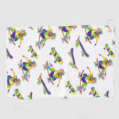 スポーツタオルスケートボードガール ゴルフタオル (横)