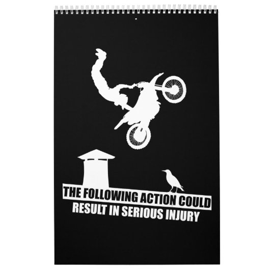 スポーツダートバイクのバイク愛好家ギフト カレンダー (カバー)