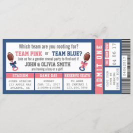 スポーツチケットジェンダーリビール招待状，サッカー 招待状