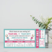 スポーツチケットジェンダーリビール招待状，野球 招待状 (スタンド正面)