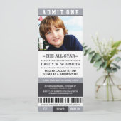 スポーツチケットバー（ユダヤ教の）バル・ミツバー招待状 招待状 (スタンド正面)