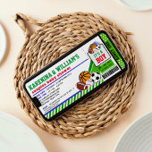 スポーツチケットパスカップルズベビーシャワー招待状 招待状