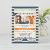 スポーツチケットベビーシャワー招待状 招待状 (スタンド正面)