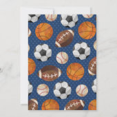 スポーツチケットベビーシャワー招待状 招待状 (裏面)