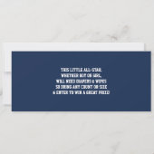 スポーツチケット性別発表招待状、フットボール 招待状 (裏面)