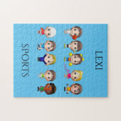 スポーツチャイルドパズル。 ジグソーパズル (横)