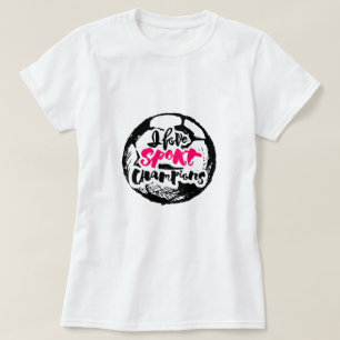 スポーツチャンピオンのタイポグラフィーデザインが好き Tシャツ