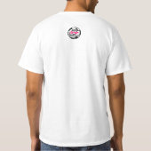 スポーツチャンピオンのタイポグラフィーデザインが好き Tシャツ (裏面)