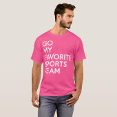 スポーツチームお気に入りのに移動 Tシャツ (正面フル)