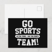 スポーツチームに行け!スポおもしろいーツ シーズンポストカード (正面/裏面)