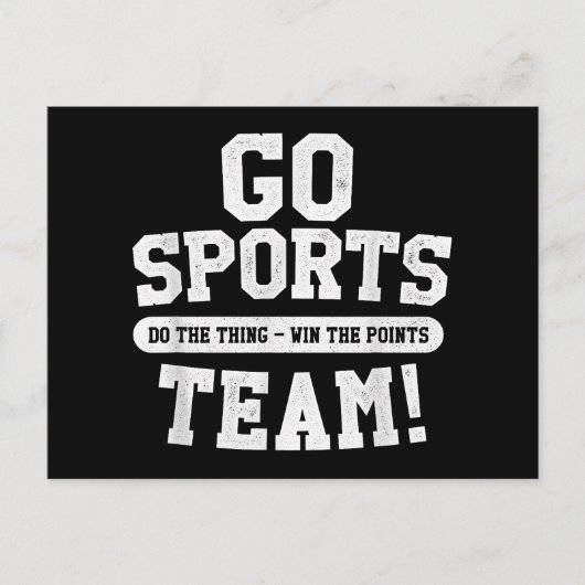 スポーツチームに行け!スポおもしろいーツ シーズンポストカード (正面)