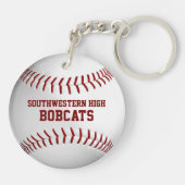 スポーツチームのギフトとアスリート名野球 キーホルダー (裏面)