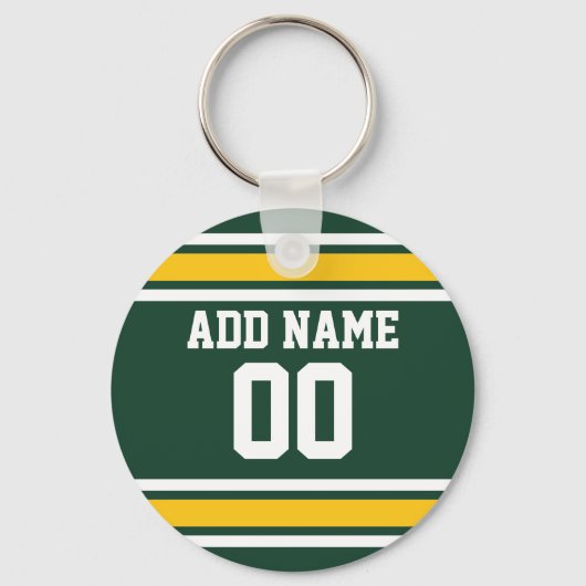 スポーツチームサッカージャージー名前をカスタムする番号 キーホルダー (正面)