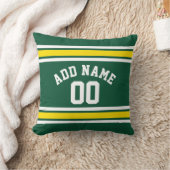 スポーツチームサッカージャージー名前をカスタムする番号 クッション (ブランケット)