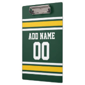 スポーツチームサッカージャージー名前をカスタムする番号 クリップボード (左)